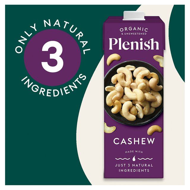 Plenish Organic Cashew Unsweetened Drink Long Life 1L