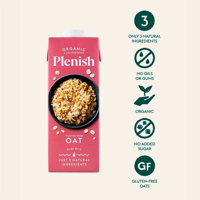 Plenish Organic Gluten Free Oat Drink Long Life 1L