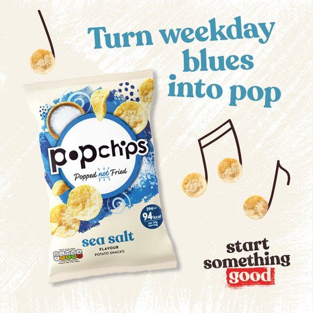 popchips Sea Salt Sharing Crisps 85g