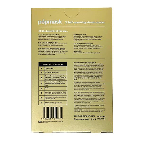 Popmask Glow Getter - 3 Steam Face Masks