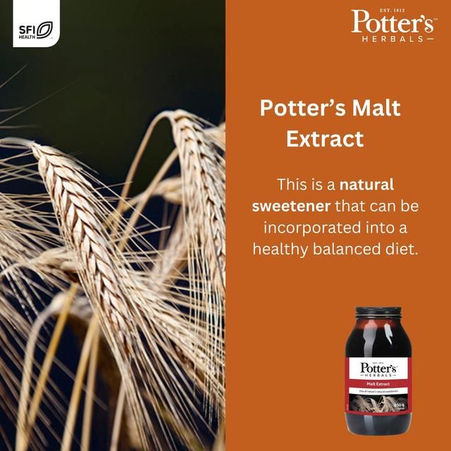 Potters Herbals Malt Extract Natural Sweetener Liquid    650g