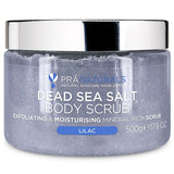 PraNaturals Dead Sea Salt Body Scrub 500g - Lilac