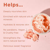 PraNaturals Dead Sea Salt Body Scrub 500g - Peach & Honey