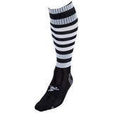 Precision Adult Pro Hooped Football Socks (7-12) Black/White / 0.10EA