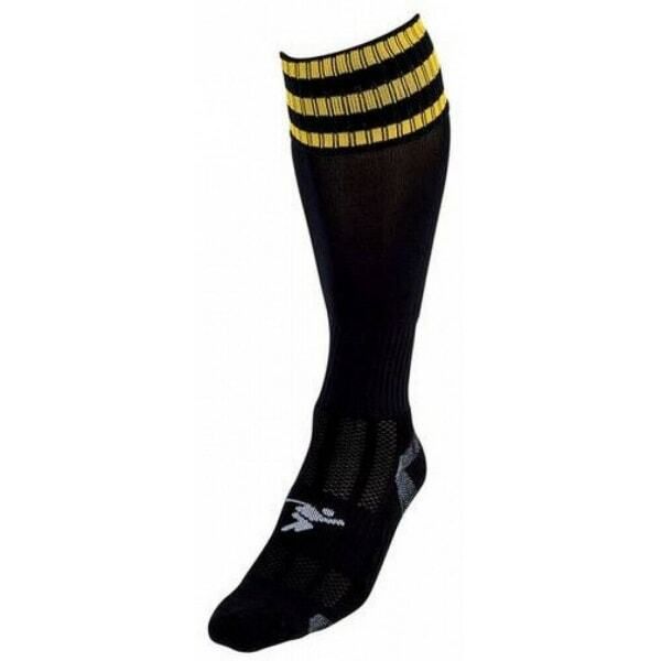 Precision Kids Pro Football Socks (3-6) Black/Gold / 1EA