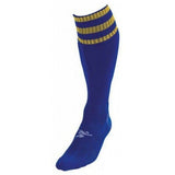 Precision Kids Pro Football Socks (3-6) Royal Blue/Gold / 1EA