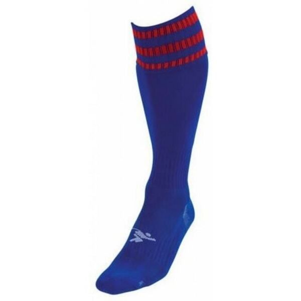 Precision Kids Pro Football Socks (3-6) Royal Blue/Red / 1EA