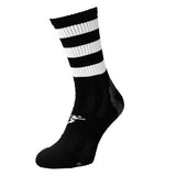 Precision Kids Pro Hooped Socks (8 -11) Black/White / 1EA