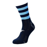 Precision Kids Pro Hooped Socks (8 -11) Navy/Dusky Blue / 1EA