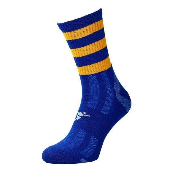 Precision Kids Pro Hooped Socks (8 -11) Royal Blue/Amber / 1EA
