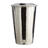 Premier Housewares Toothbrush Holder Hammered Effect Nickel Finish