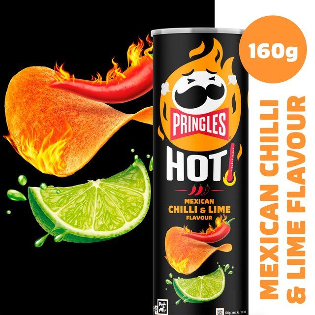Pringles Hot Mexican Chilli & Lime Sharing Crisps 160g