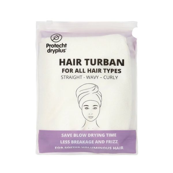Protecht Dryplus Super Absorbent Dry Plus Hair Turban White