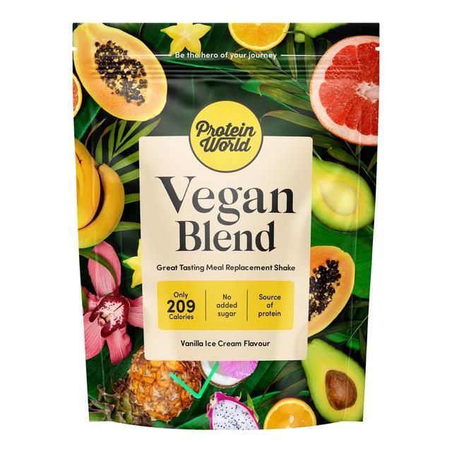 Protein World Vegan Vanilla Ice Cream Flavour Slender Blend 1200g