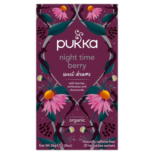 Pukka Tea Night Time Berry Organic Herbal Tea 20 per pack