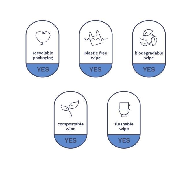 Pura Flushable Toilet Tissue Wipes Multipack   14 x 40 per pack