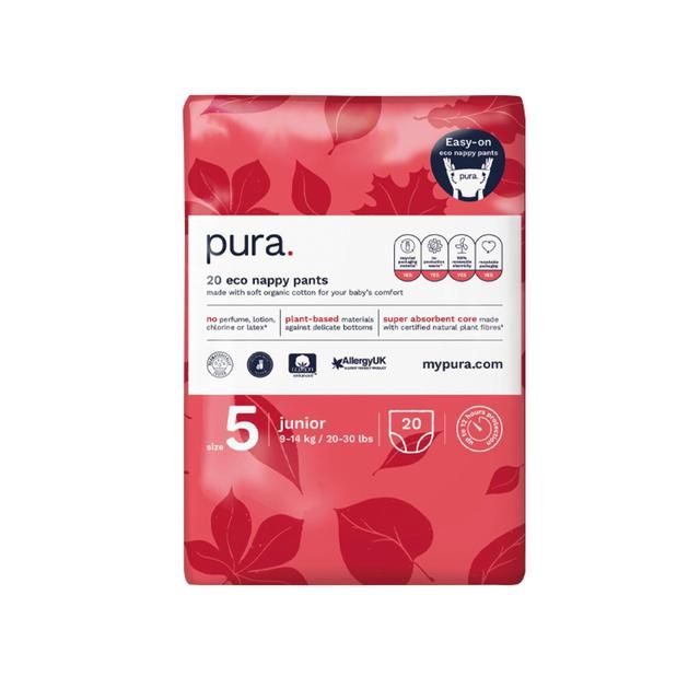 Pura High Performance Eco Nappy Pants Size 5 (9-14kg) 20 per pack