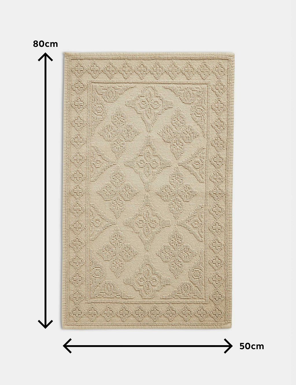 Pure Cotton Textured Bath Mat