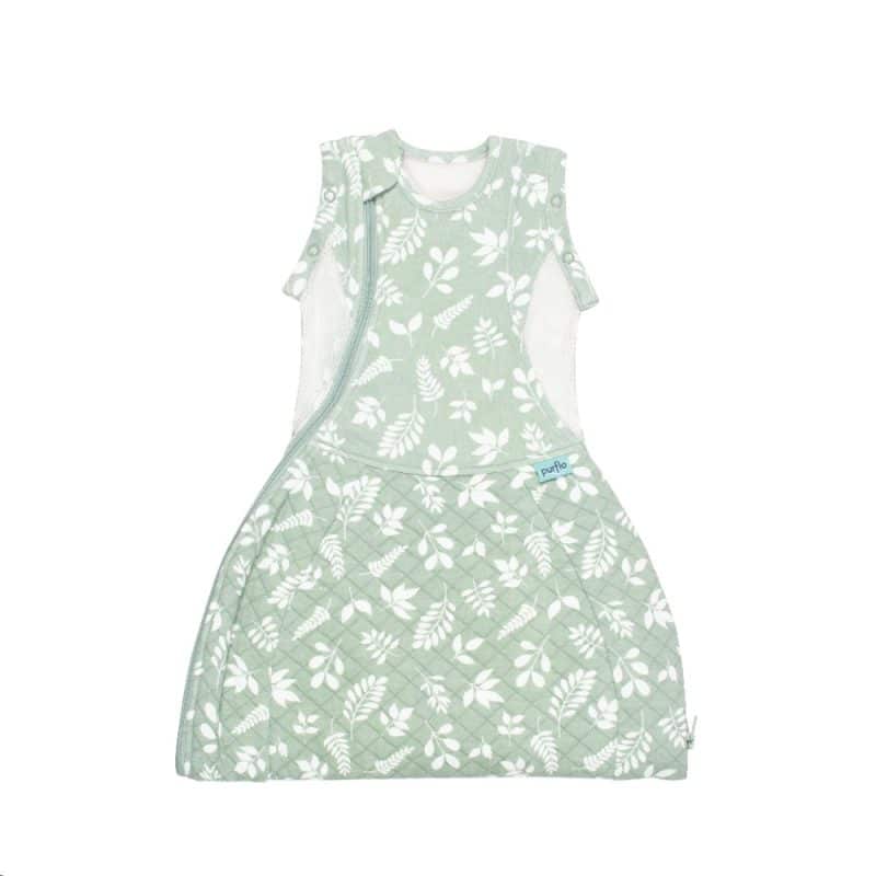 Purflo Fern 2.5 TOG swaddle sleep bag, imported from the UK
