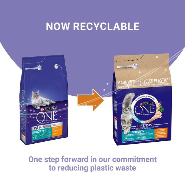 Purina One Senior 7+ Chicken Dry Cat Food 2.8kg