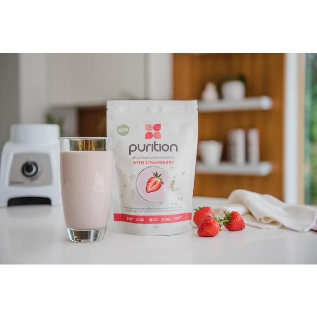 Purition Strawberry Vegan Wholefood Nutrition Powder 250g