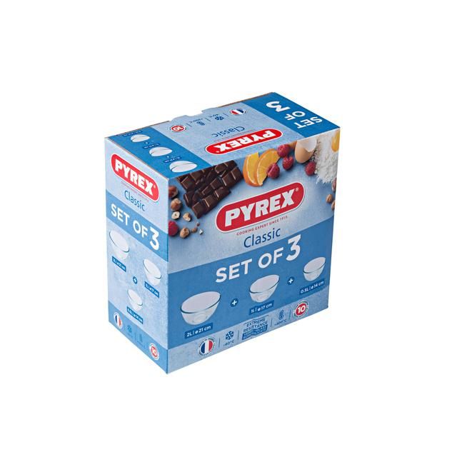 Pyrex Mixing Bowl Set   3 per pack