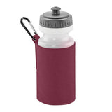 Quadra Water Bottle And Fabric Sleeve Holder Burgundy