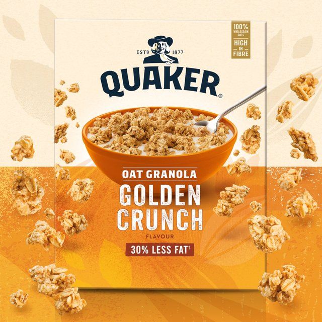 Quaker Oat Granola Golden Crunch Cereal 500g