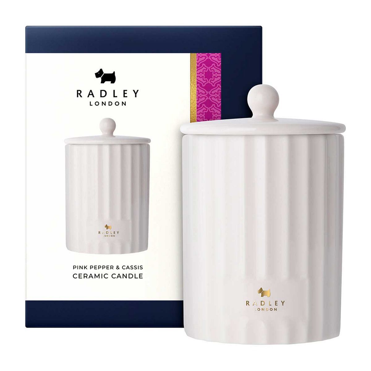 Radley London Pink Pepper & Cassis Ceramic Candle