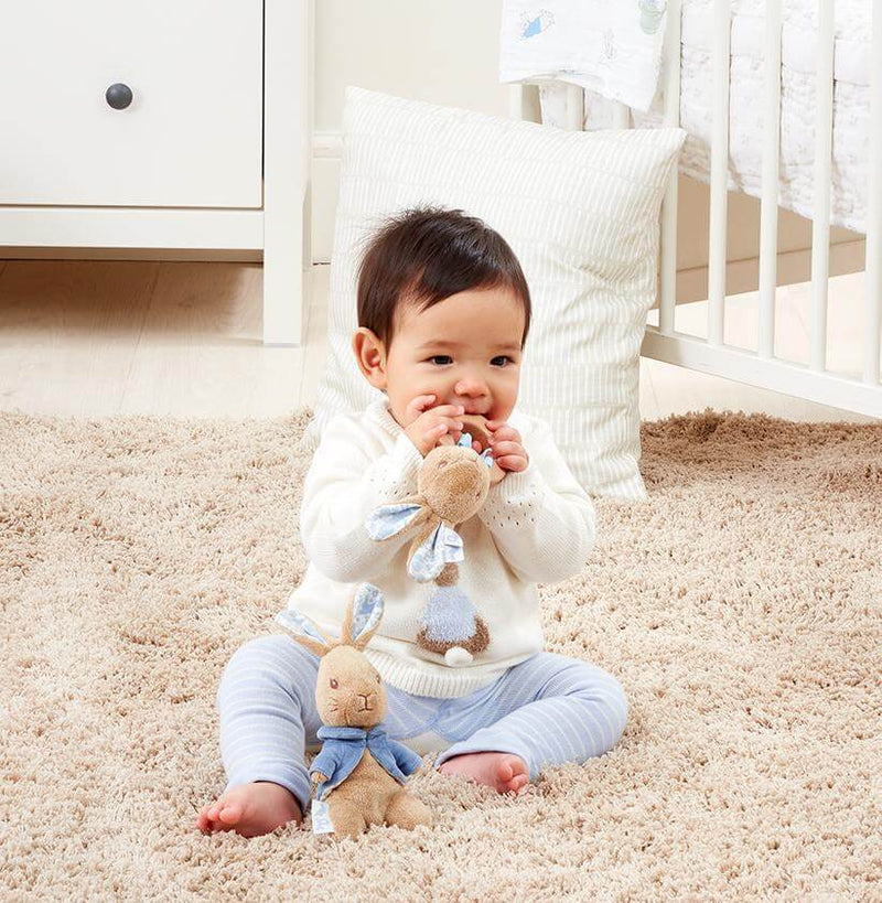 Peter Rabbit wooden ring rattle from Signature Collection, UK version