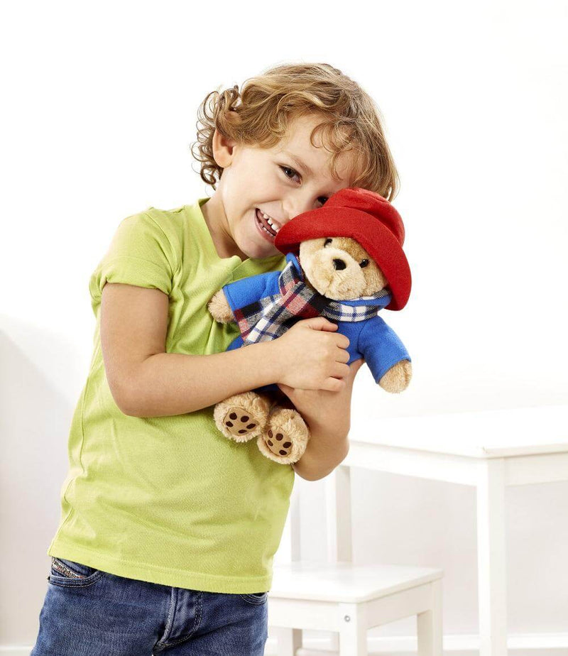 Paddington 23.5cm plush bear with checked scarf (British brand)