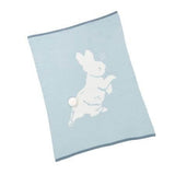 Peter Rabbit knitted blanket with soft toy gift set - British product