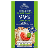 Rakusen's Yorkshire Herb & Onion Flame Baked Crackers 150g