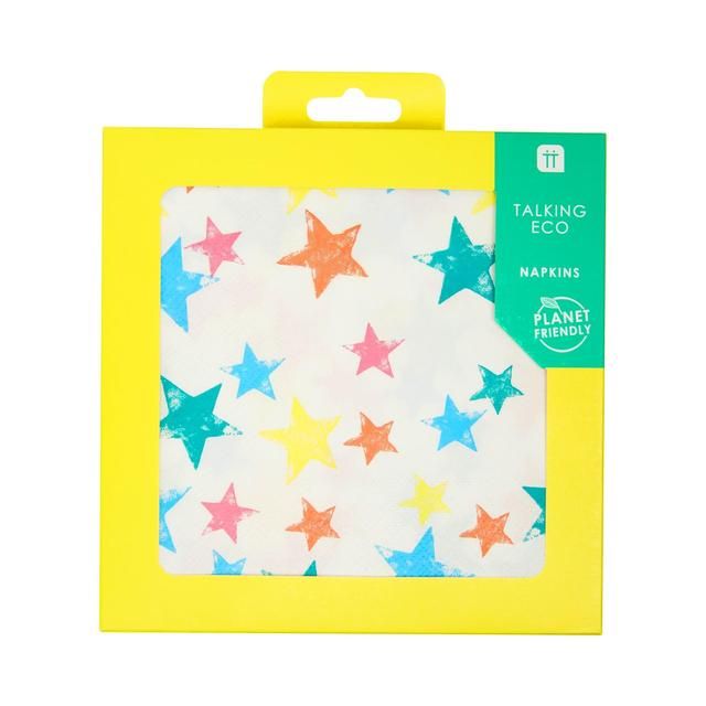 Recyclable Star Napkins   20 per pack