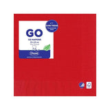 Red Compostable 2 Ply Paper Napkins   125 per pack