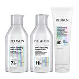 REDKEN Acidic Bonding Concentrate Shampoo, Conditioner and 5-Minute Liquid Hair Mask Bond Repair Bundle