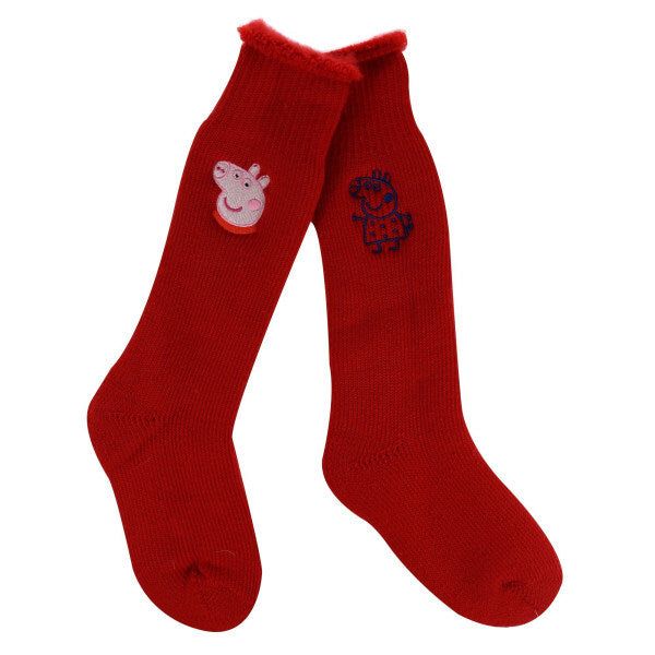 Regatta Kids Peppa Pig Boot Socks (Pack of 2) (3-5.5) Red / 0.20EA