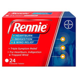 Rennie Heartburn Indigestion & Wind Relief Tablets 24 per pack