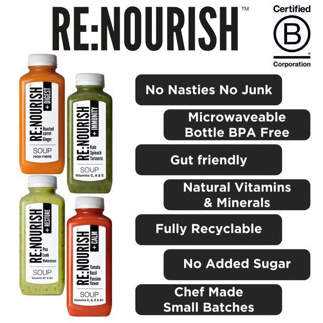 RENOURISH Fuel Yellow Split Pea Turmeric Daal Soup 500g