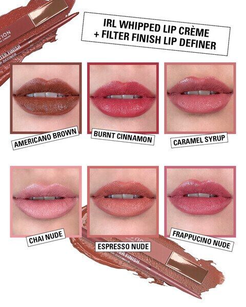 Revolution Irl Filter Finish Lip Definer Americano Brown
