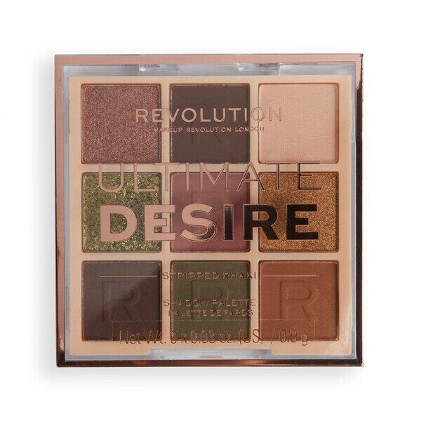 Revolution Ultimate Desire Shadow Palette Stripped Khaki