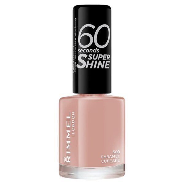 Rimmel Nail Polish 60 Second Clear 8ml Caramel Cupcake