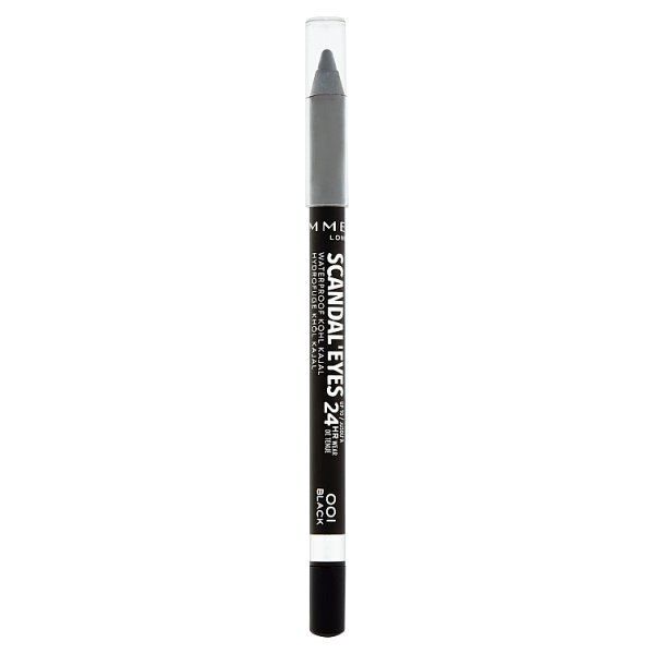 Rimmel Scandal'Eyes Waterproof Kohl Eyeliner, Black, 1.3g