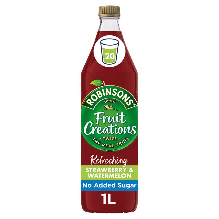 Robinsons Fruit Creations with Twice the Fruit Refreshing Strawberry & Watermelon