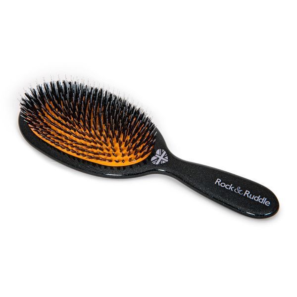 Rock & Ruddle Black Stardust Small Mix Bristle Hairbrush