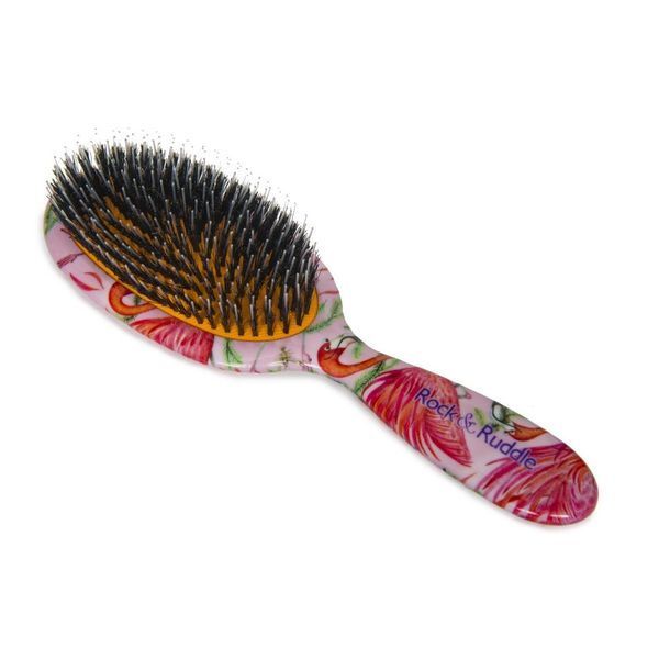 Rock & Ruddle Flamingos Small Mix Bristle Hairbrush