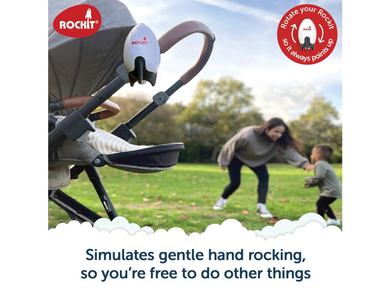 Rockit portable baby rocker with 388g USB-C rechargeable stroller bracket (British brand)