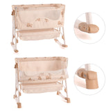 Roma Teddy toy bedside crib with storage basket - British product