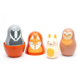 Rosa & Bo Stacking Toys - Woodland Nesting Babies for Babies & Toddlers