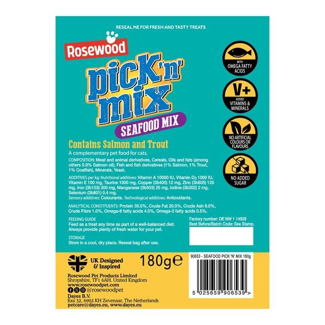 Rosewood Pick n Mix Cat Treats Seafood 180g